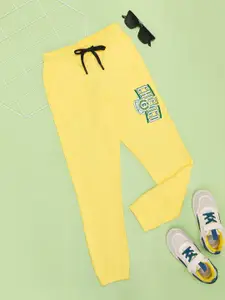 Pantaloons Junior Boys Printed Pure Cotton Mid-Rise Track Pants