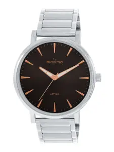maxima Men Dial & Stainless Steel Straps Analogue Watch O-68590CMGI