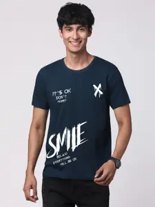 ADRO Men Graphic Printed Round Neck Cotton T-shirt