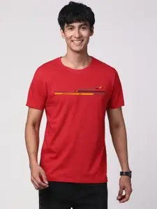 ADRO Men Graphic Printed Round Neck Cotton T-shirt