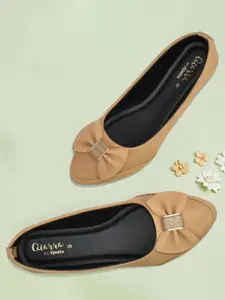 Ajanta Women Ballerinas with Bows Flats