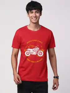 ADRO Men Graphic Printed Round Neck Cotton T-shirt