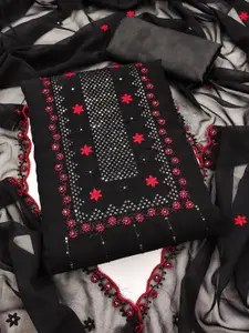 LADY SHOPI Sequinned Embellished Unstitched Dress Material