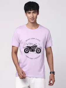 ADRO Men Graphic Printed Round Neck Cotton T-shirt