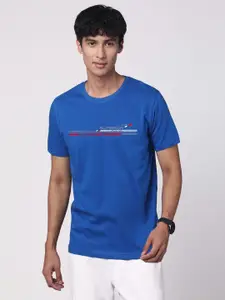 ADRO Men Graphic Printed Round Neck Cotton T-shirt