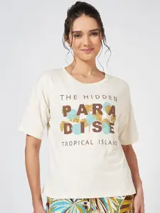 Dreamz by Pantaloons Women Pure Cotton Lounge Tshirts