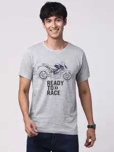 ADRO Men Graphic Printed Round Neck Cotton T-shirt