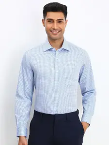 Allen Solly Sport Men Spread Collar Micro Checked Cotton Formal Shirt