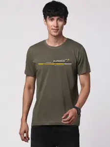 ADRO Men Graphic Printed Round Neck Cotton T-shirt