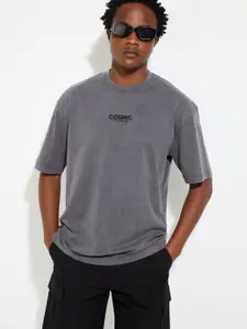 max URB_N Men Oversized Back Print T-shirt