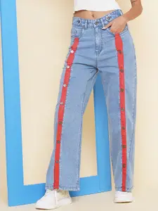 BAESD Women Straight Fit Mid-Rise Jeans