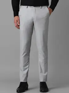 Louis Philippe Men Solid Slim Fit Formal Trousers