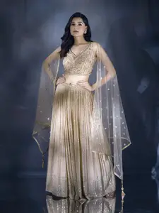 Alaya Advani Embellished Beads and Stones Ready to Wear Lehenga & Blouse With Dupatta