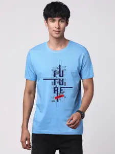 ADRO Men Graphic Printed Round Neck Cotton T-shirt