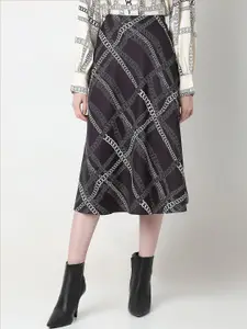 Vero Moda Women Printed Flared Midi Skirt