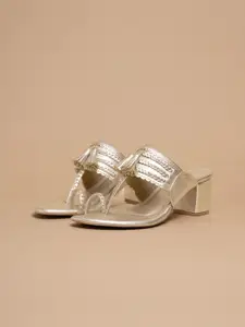 ERIDANI Eshika Kolhapuri Braided Heels