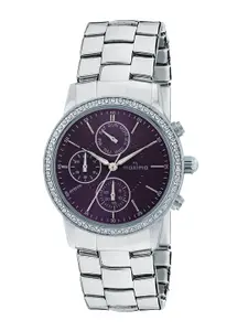 maxima Women Dial & Leather Straps Analogue Watch 69871CMLI
