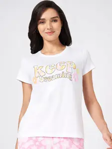 Dreamz by Pantaloons Printed Pure Cotton Lounge Tshirts