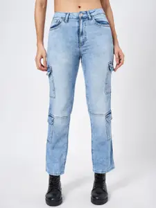 SF JEANS by Pantaloons Women Slim Fit High-Rise Clean Look Light Fade Jeans