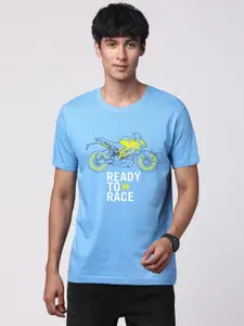 ADRO Men Graphic Printed Round Neck Cotton T-shirt