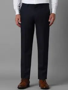 Louis Philippe Men Solid Slim Fit Formal Trousers