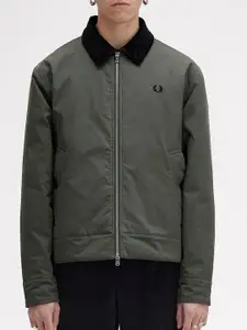 Fred Perry Men Bomber Jacket with Zip Detail