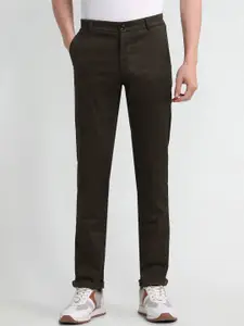 Arrow Sport Men Solid Slim Fit Mid-Rise Trousers