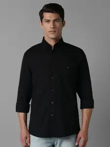 Louis Philippe Sport Men Button-Down Collar Solid Cotton Slim Fit Casual Shirt
