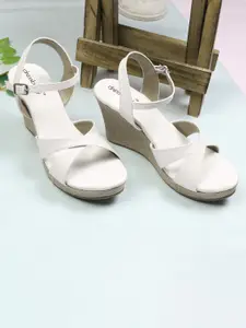 DressBerry PU Wedge Heel Sandals