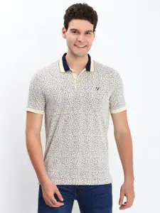Allen Solly Men Ethnic Motifs Printed Polo Collar Cotton T-shirt
