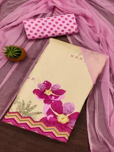 Peachmode Women Printed Pure Cotton Unstitched Dress Material