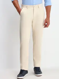 Allen Solly Men Pure Cotton Mid-Rise Trousers