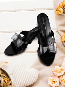DressBerry Women Block Heel Sandals with Bows