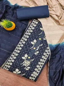 Peachmode Women Embellished Unstitched Dress Material