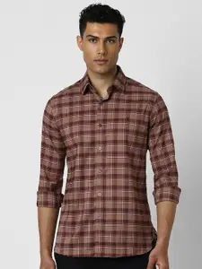 Van Heusen Sport Men Slim Fit Tartan Checks Casual Shirt