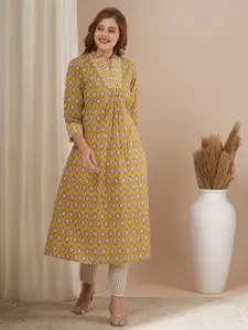 FASHOR Women Ethnic Motifs Printed Kurta