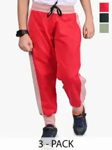 BAESD Boys Pack Of 3 Mid-Rise Joggers