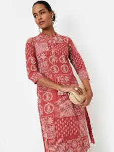 max Ethnic Motifs Printed Mandarin Collar Straight Kurta