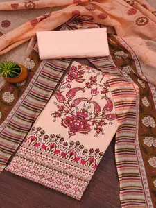 Peachmode Women Printed Pure Cotton Unstitched Dress Material