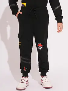 Jack & Jones Junior Boys Graphic Printed Relaxed-Fit Mid-Rise Joggers