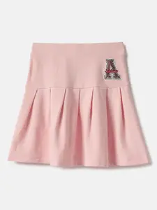 United Colors of Benetton Girls Pleated A-Line Mini Skirt