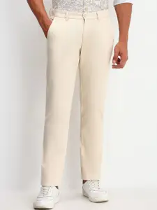 Allen Solly Men Slim Fit Mid-Rise Cotton Regular Trousers