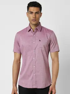 Van Heusen Sport Men Cotton Slim Fit Micro Ditsy Printed Casual Shirt
