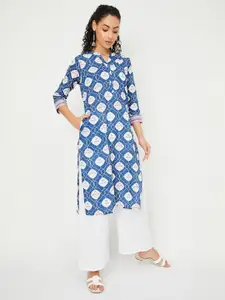max Ethnic Motifs Printed Mandarin Collar Straight Kurta