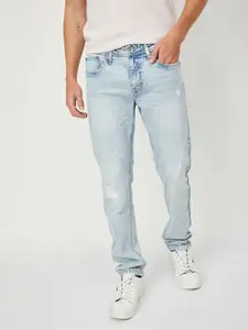 max Men Mildly Distressed Heavy Fade Jeans