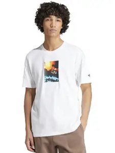 ADIDAS Originals Men Graphic Printed Round Neck Cotton Relaxed Fit T-shirt
