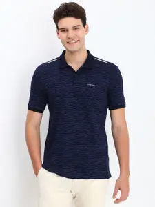 Allen Solly Men Geometric Printed Polo Collar Cotton T-shirt