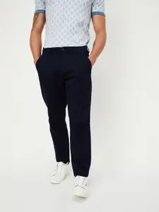 max Men Solid Cotton Trousers