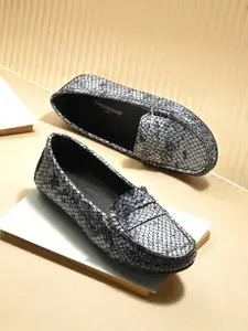 CARLO ROMANO Women Printed Leather Loafers