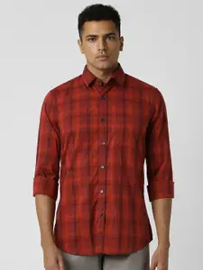 Van Heusen Sport Men Cotton  Slim Fit Buffalo Checks Casual Shirt